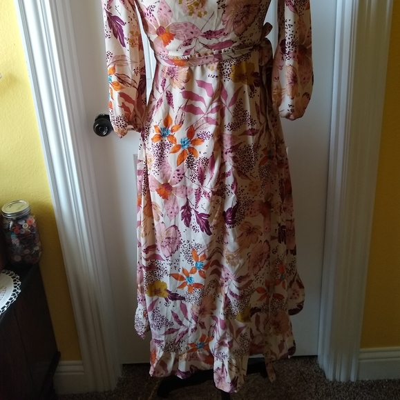Mi Ami Floral Wrap High Low Dress - Picture 9 of 16